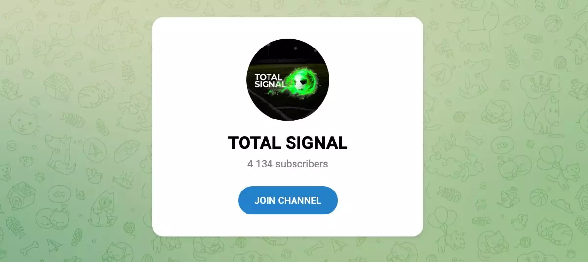 Телеграм канал TOTAL SIGNAL во всей красе