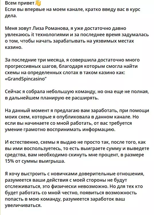 Информация о проекте Елизаветы Романовой @LiZKie