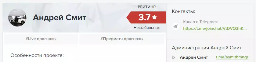 Низкий рейтинг каппера