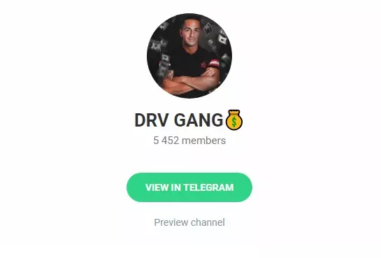 Telegram канала DRV GANG
