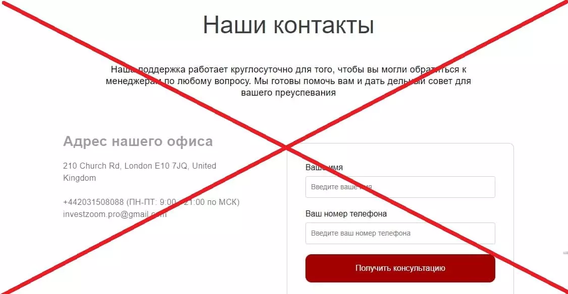 InvestZoom развод