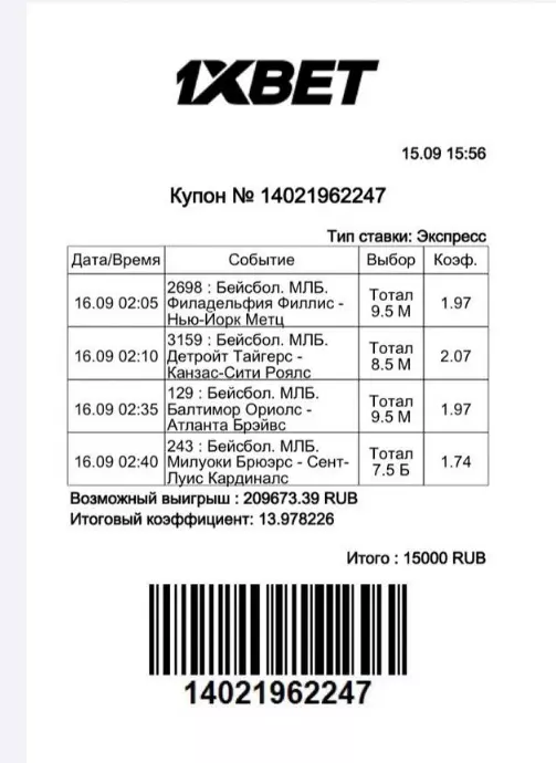 Номера выигрышных купонов