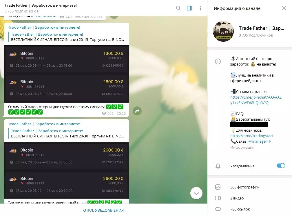 Сигналы успешно проходят в 8 из 10 сделок