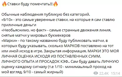 Виды постов на канале