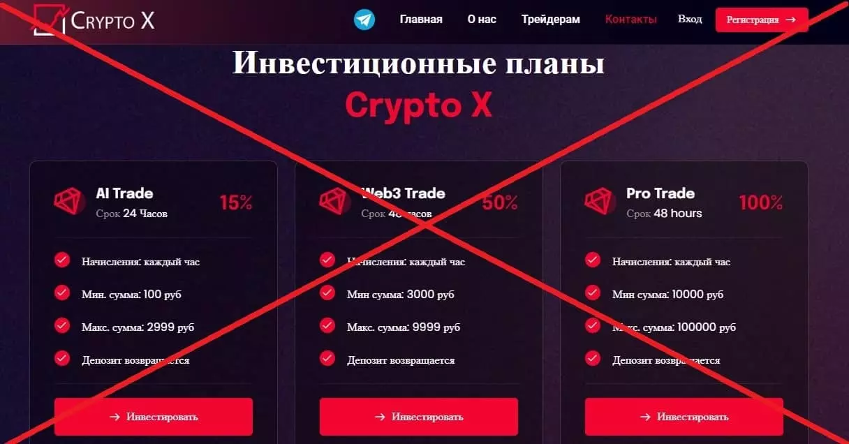 Crypto X обман
