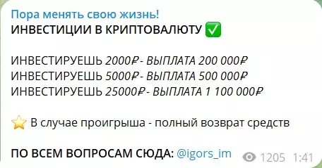 Процентная ставка на канале трейдера Игоря Ливанова