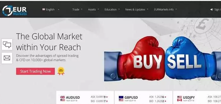 Eur Markets — наивно полагать, что с данным проектом можно заработать. Очередной лохотрон и развод. Обзор.