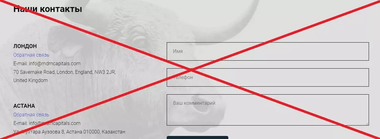 MDM Capital развод