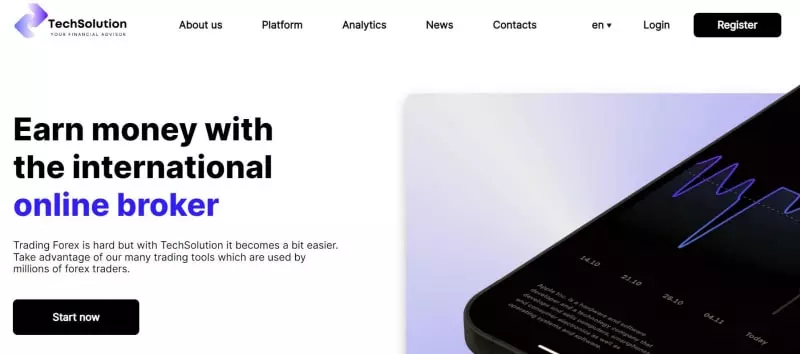 Tech Solution — очередной брокер-лохотронщик и банальный развод. Можно ли доверять деньги? Обзор.