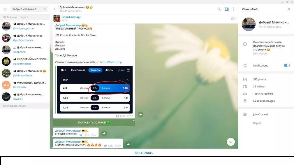 Большинство прогнозов делаются на тоталы