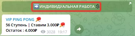 Предложение индивидуальной работы