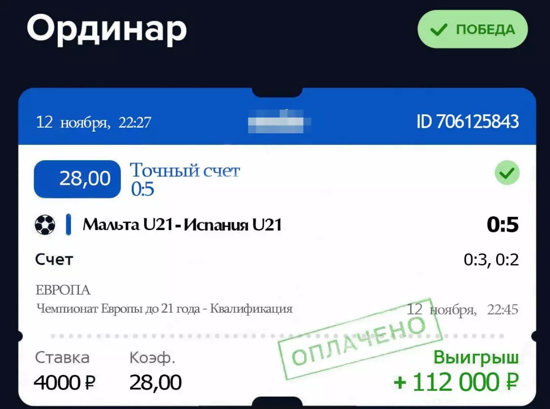 Публикует скриншоты выигрышных купонов