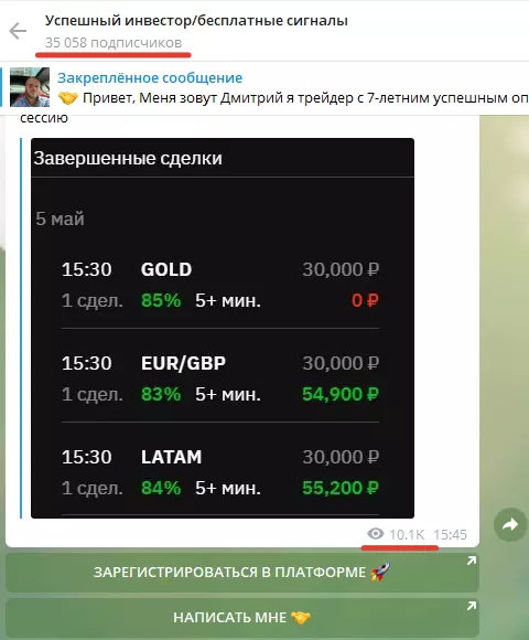 Ресурс работает только через «Телеграм»