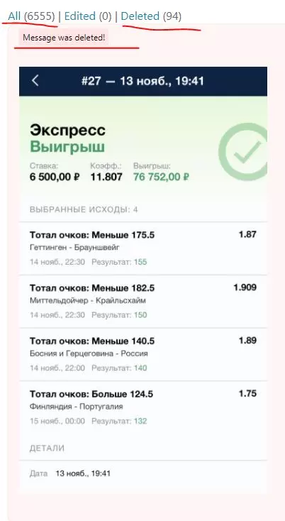 Статистика канала