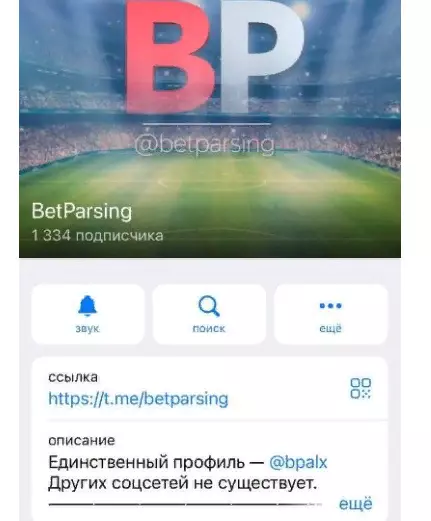 ТГ-канал BetParsing