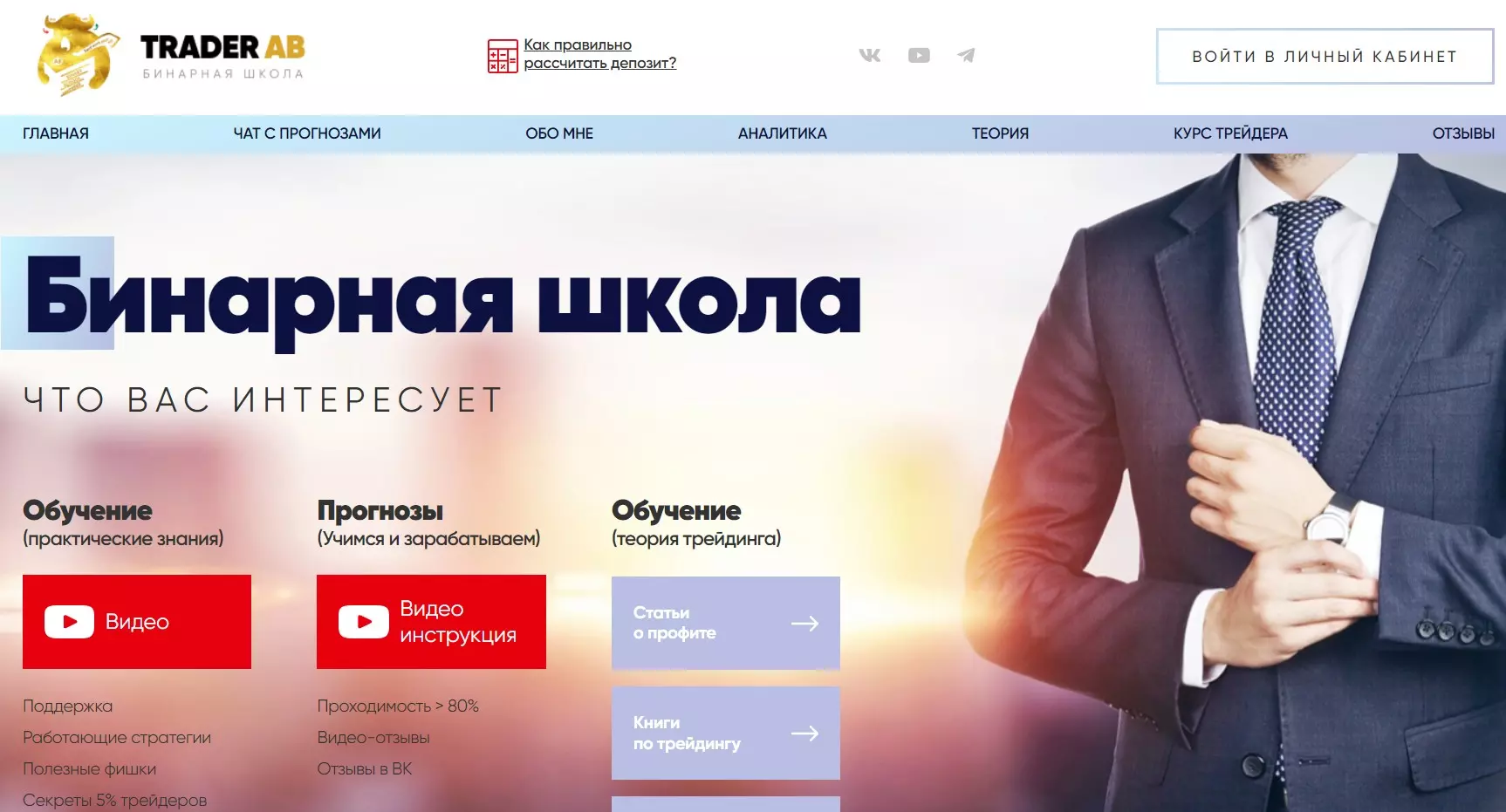 Официальный сайт бинарной школы трейдера АБ