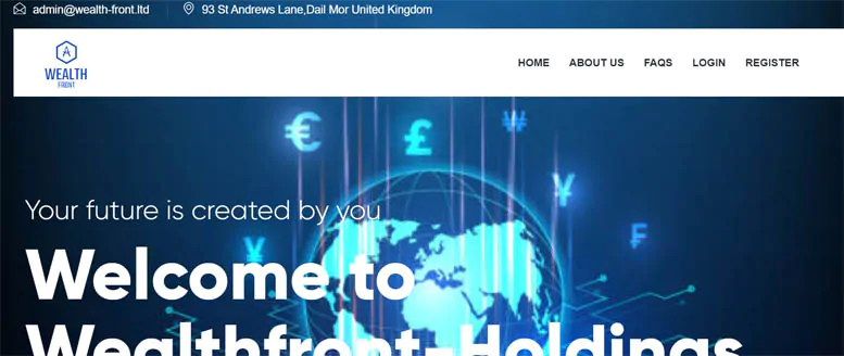 Wealthfront-Holdings (wealthfrontfx.ltd) — как брокерская площадка оказалась липовой. Отзывы инвесторов
