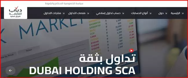 Dubai Holding SCA (dubaiholdingsca.com) – псевдоброкер под видом дубайского проекта. Отзывы инвесторов