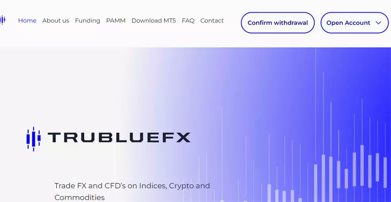 Trubluefx (trubluefx.com) — мошенники из лже брокера воруют депозиты инвесторов. Отзывы клиентов