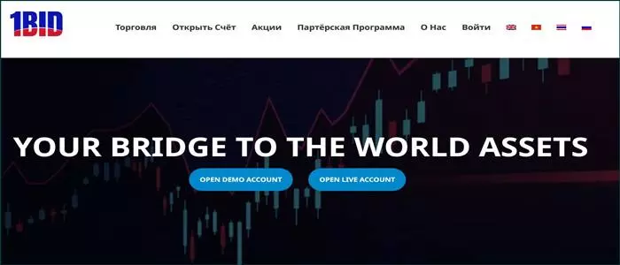 1BID — OneBidAsset — опасный брокер. Есть определенная опасность сотрудничества. Будьте осторожны, и можно ли вернуть деньги? Обзор.