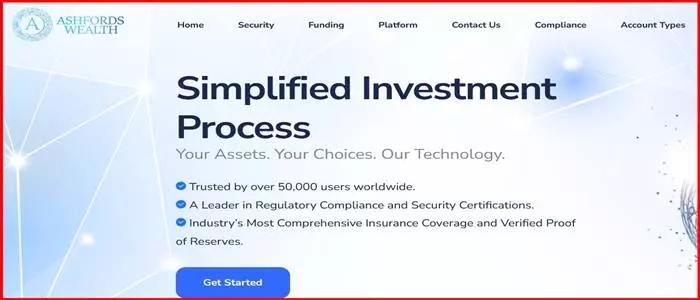 Ashfords Wealth (ashfordswealth.com) – простой лохотрон для развода трейдеров. Отзывы клиентов