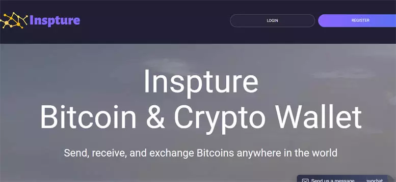 Inspture (inspture.com) — очередной криптовалютный кошелек без функции вывода. Как вернуть деньги. Отзывы