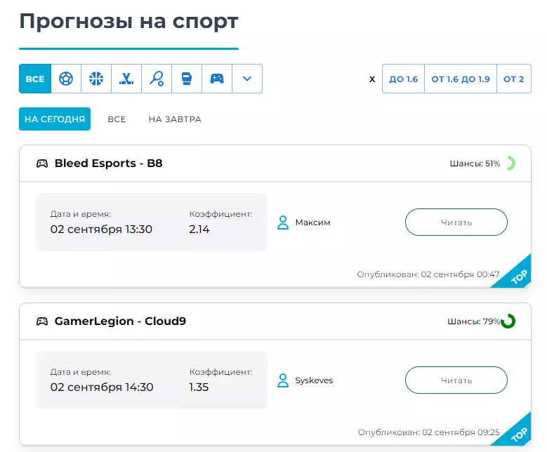 Никита Харьков ставки